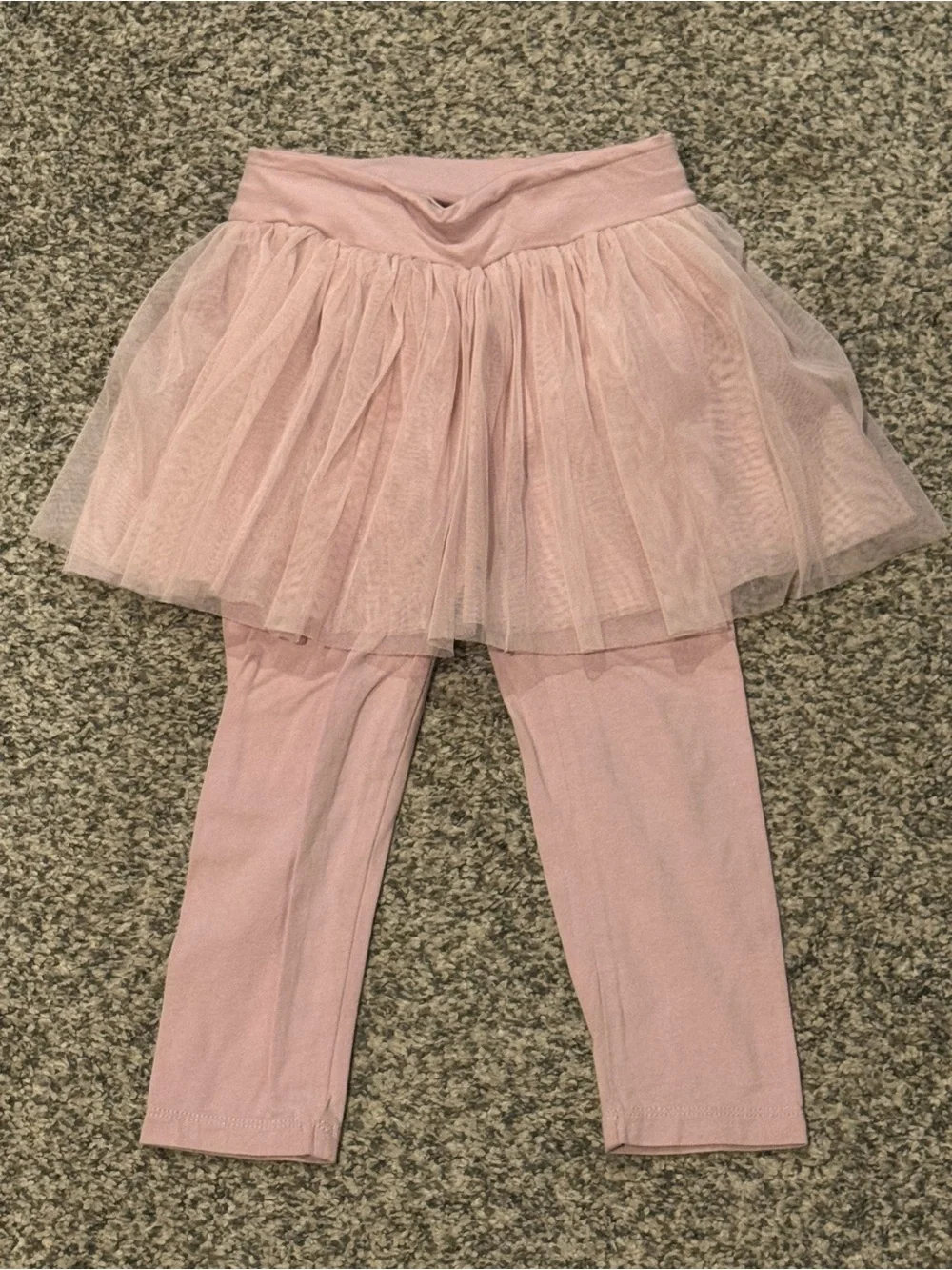 GAP Light Pink Tulle Skirted Leggings